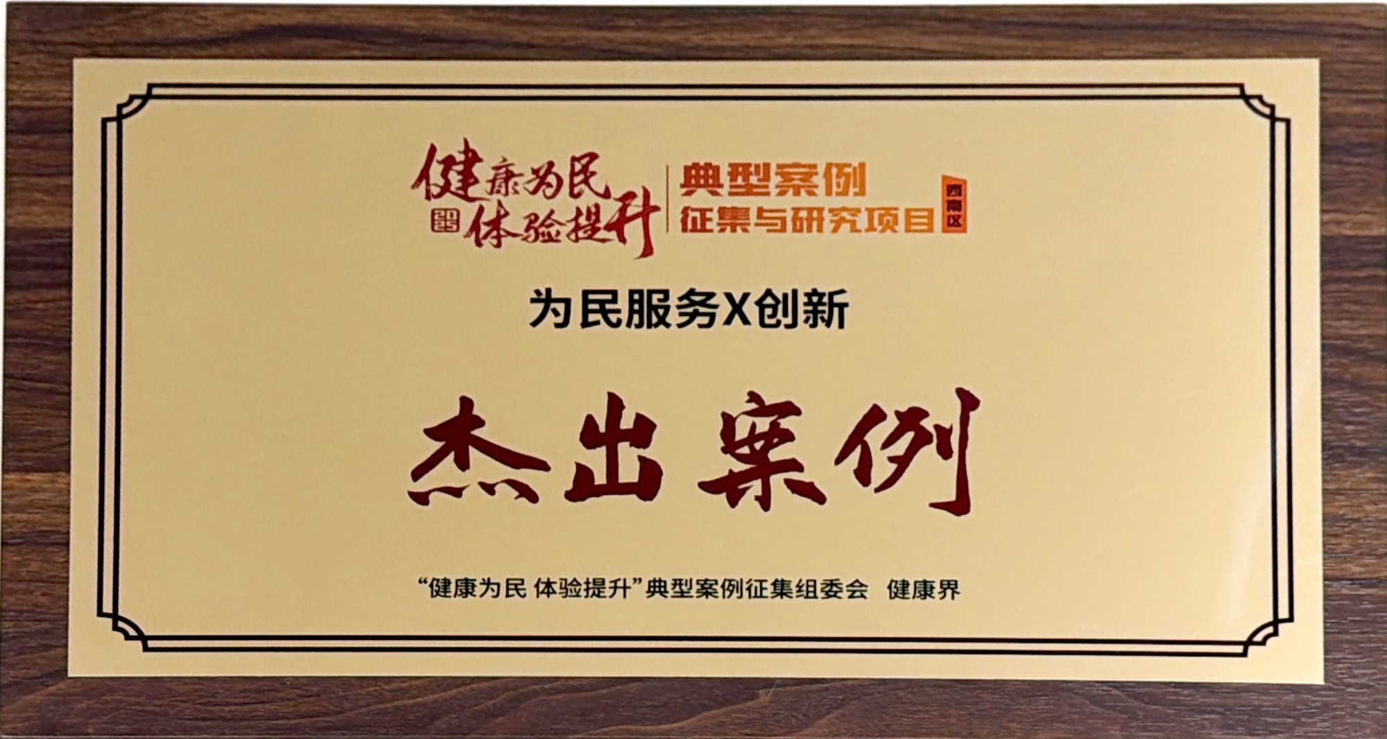健康为民体验提升典型案例征集与研究项目_为民服务X创新杰出案例_1