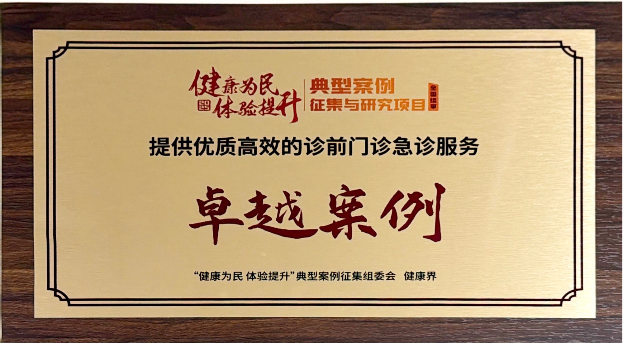 健康为民体验提升典型案例征集与研究项目_提供优质高效的诊前门诊急诊服务卓越案例_1