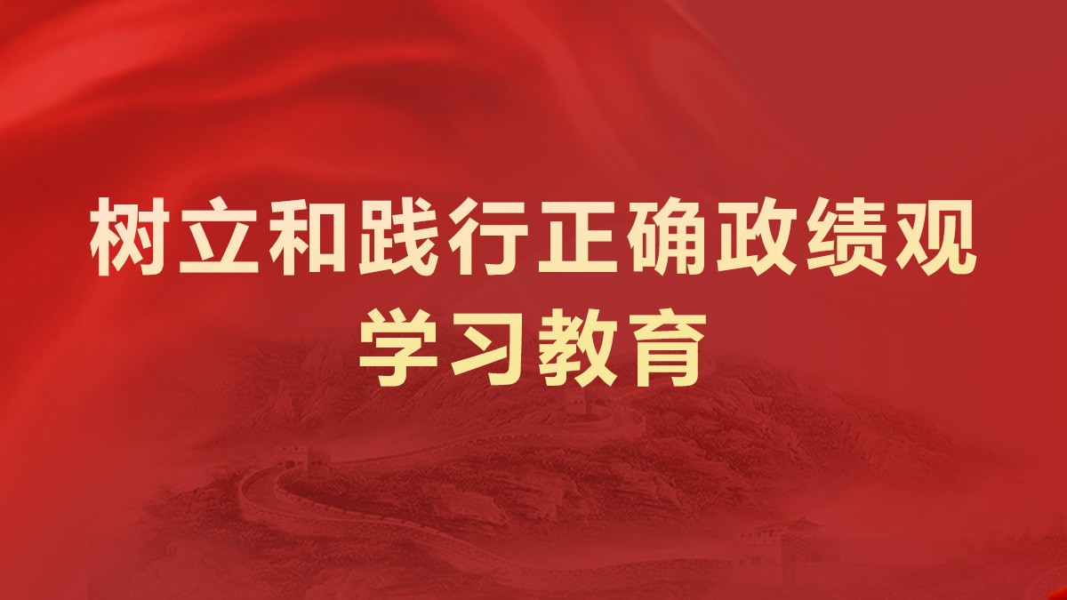 树立和践行正确政绩观学习教育
